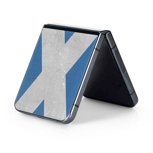 Scotland Flag Distressed Galaxy Z Flip5 5G Skin